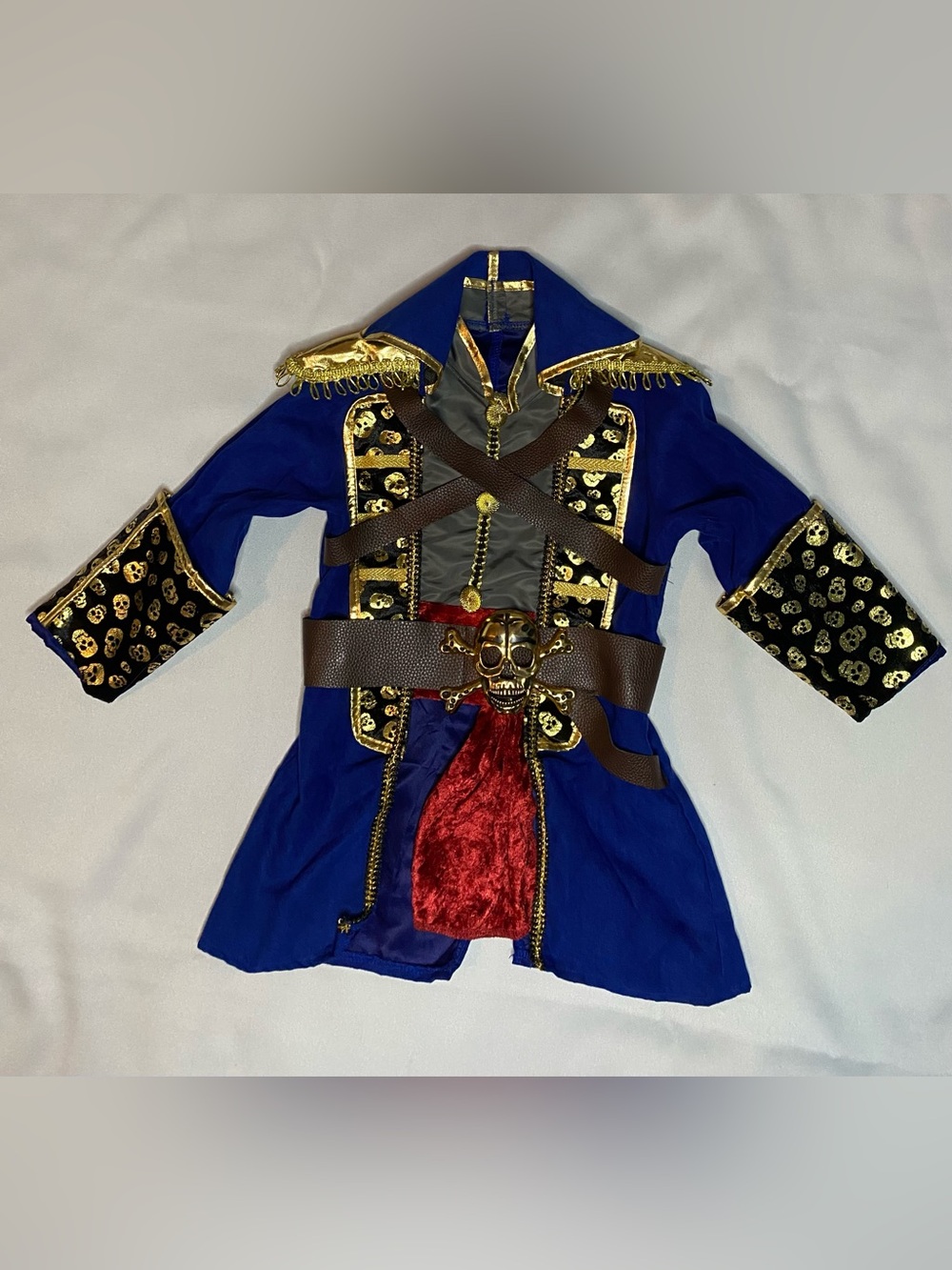 Boy Pirate Costume Halloween Kids Dress Up Pretend Play Child Size 3-4 TOP ONLY